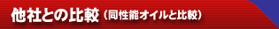 他社との比較（同性能オイルと比較）